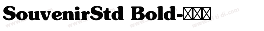 SouvenirStd Bold字体转换